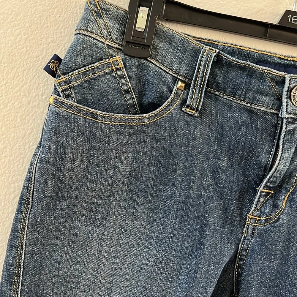 Rock & Republic Bermuda Shorts Blue Size 10 Coachella - Picture 2 of 11